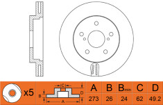 FR ROTOR DISC