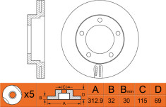 FR ROTOR DISC