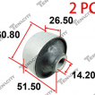 Bushing Pair, Control arm, Front Low, Big