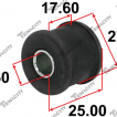 Bushing, Stabilizer, Rear