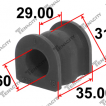 Bushing, Stabilizer, Rear