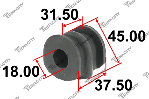 Bushing, Stabilizer, Front LH/RH