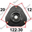 Strut mount with Bearing, Front LH/RH