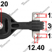 Engine mount, AT