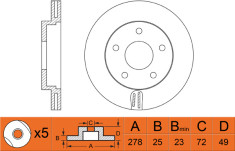 FR ROTOR DISC